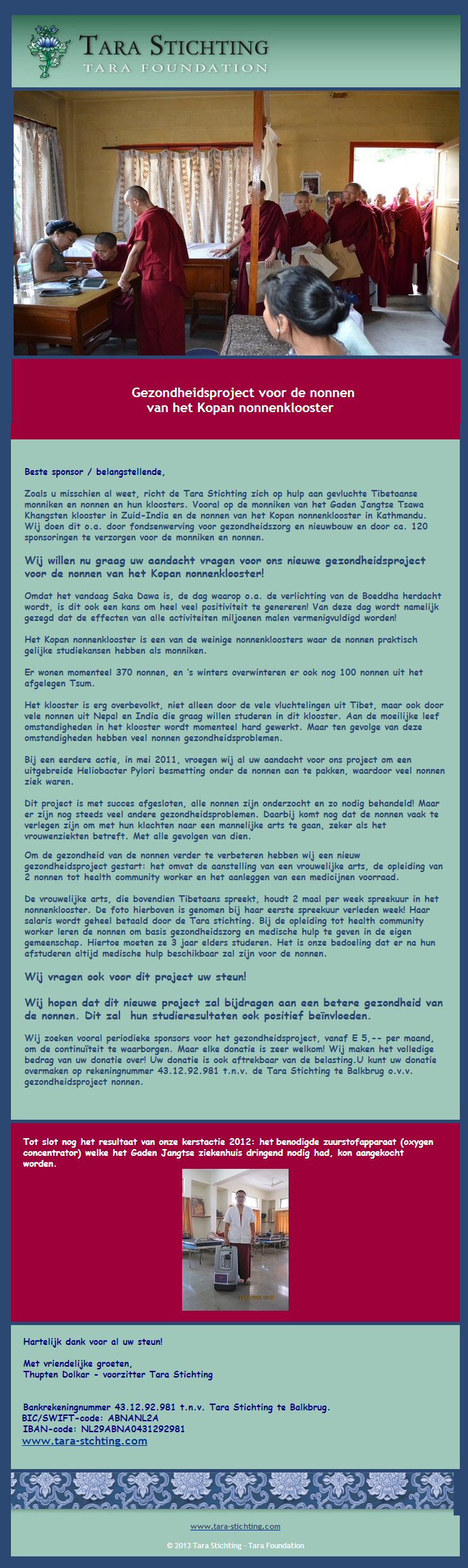 gezondheidsproject nonnen 2013